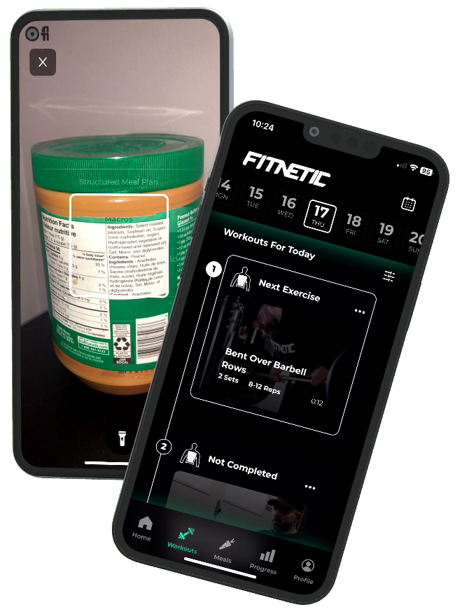 Fitnetic dashboard screen